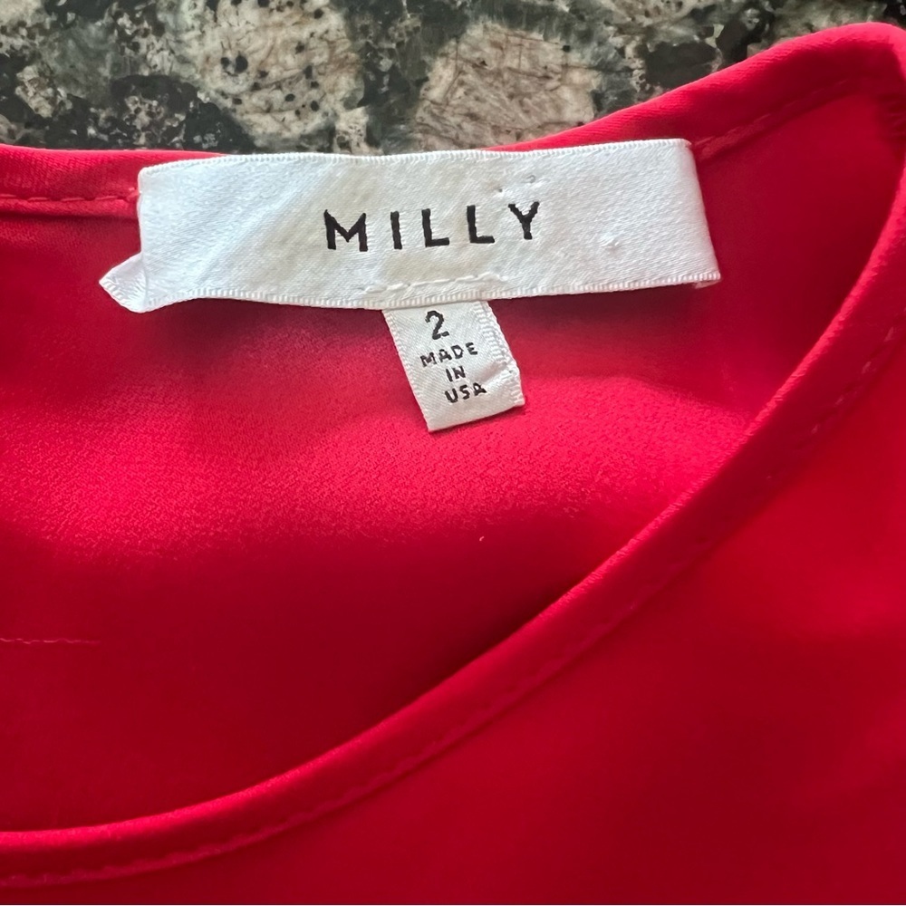 Milly Solid Red Blouse - image 5